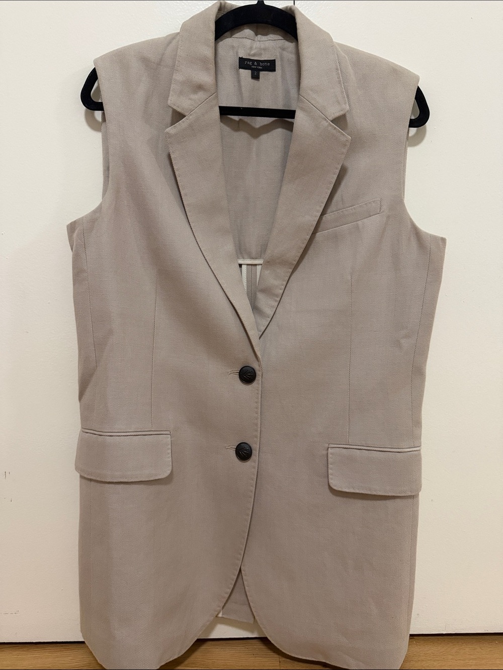 rag & bone Taupe Vest